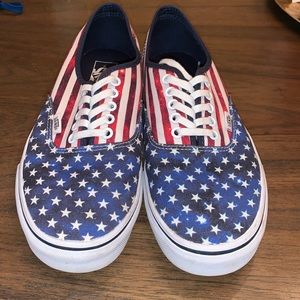 Mens VANS American flag shoes